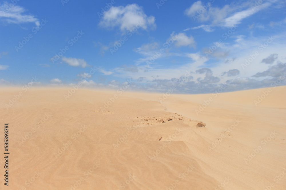 Sand hills near the city of Santa Cruz de la Sierra Bolivia