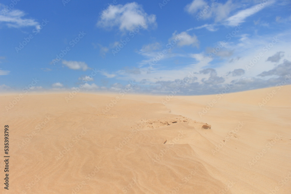 Sand hills near the city of Santa Cruz de la Sierra Bolivia