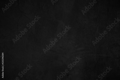 Black dark concrete wall background. Pattern board cement texture grunge dirty. Blackboard blank.