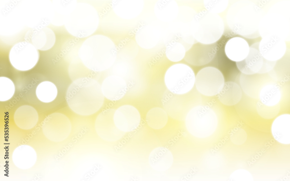 Yellow light bokeh soft light abstract background, Vector eps 10 illustration bokeh particles, Background decoration