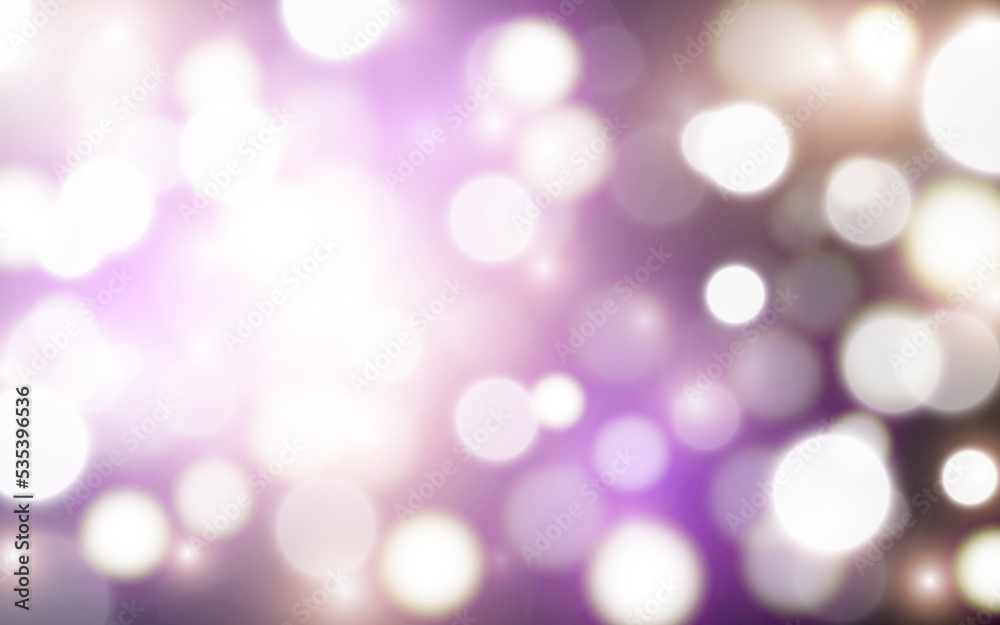 Dark purple bokeh soft light abstract background, Vector eps 10 illustration bokeh particles, Background decoration