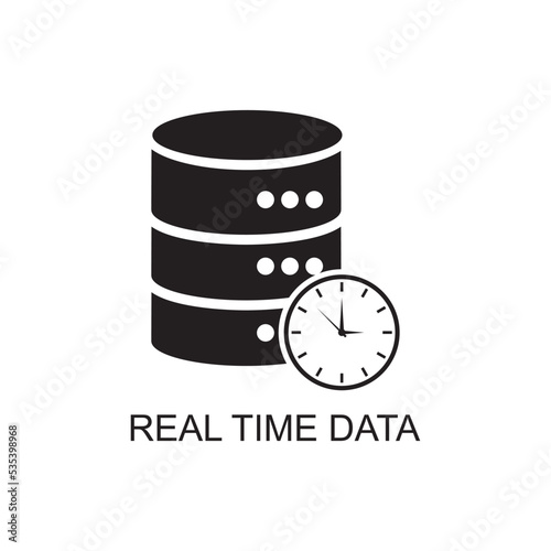 real time data icon , analysis icon