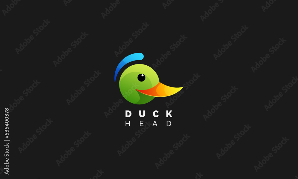 Simple head duck logo, icon head duck logo, icon head duck logo Simple head duck logo, icon head duck logo, icon head duck logo