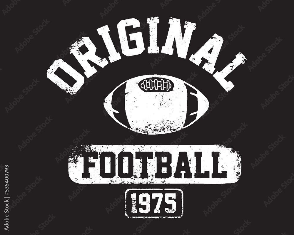 Obraz premium Retro college varsity typography slogan print for girl t shirt, sweatshirt or hoodie, slogan print design in varsity print style