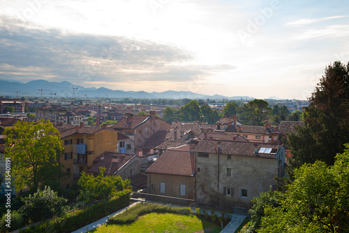 The city of Bergamo in Italy