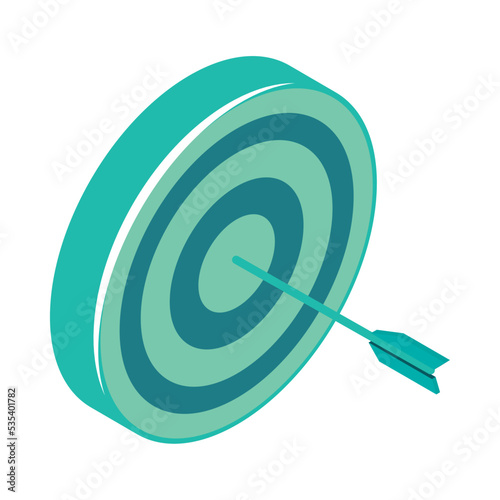 isometric social media target