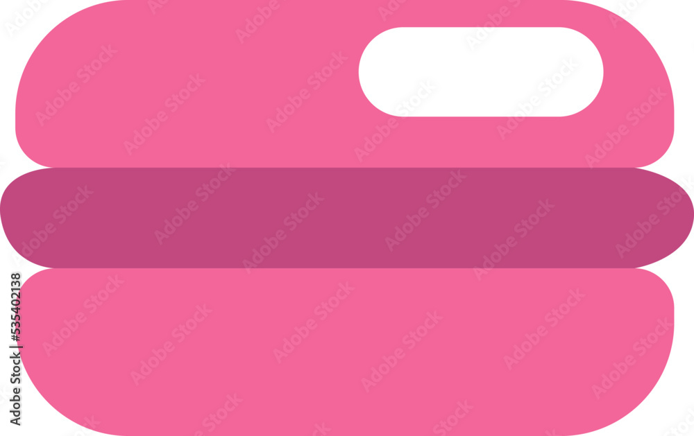 Pink macaron, illustration, vector on a white background. Pink macaron, illustration, vector on a white background.