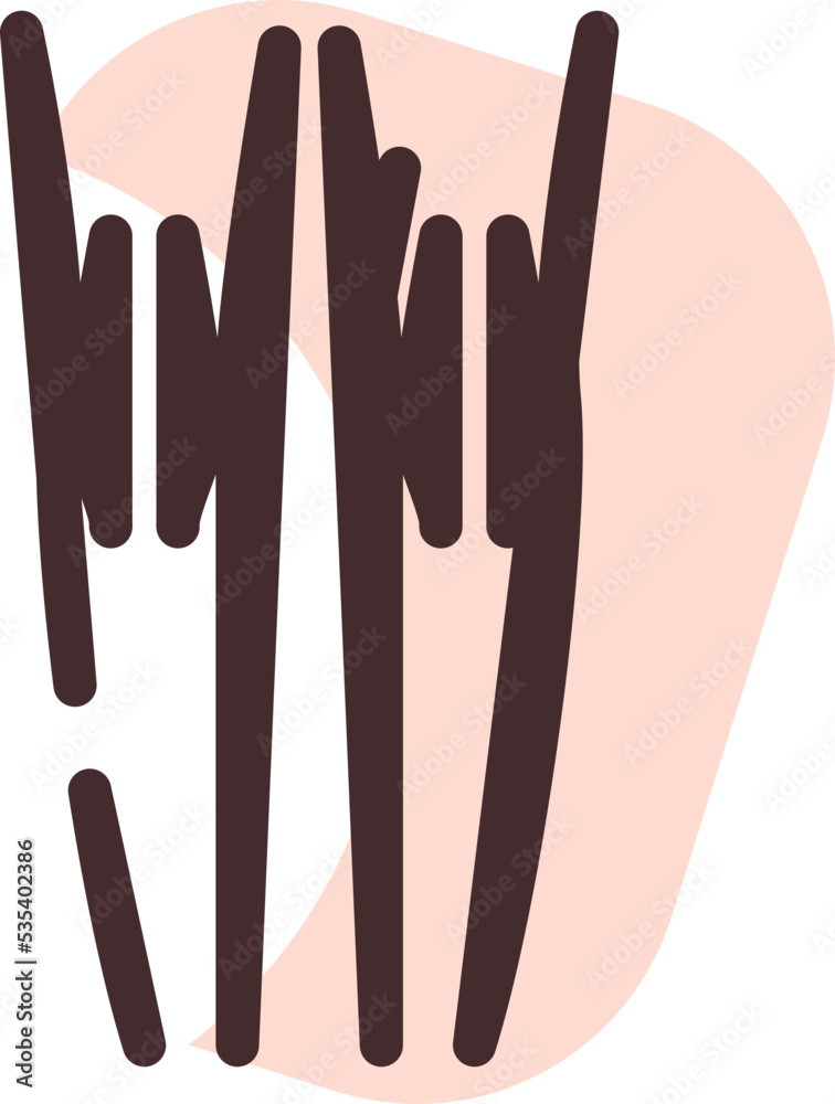 Obraz premium Human knees, illustration, vector on a white background.