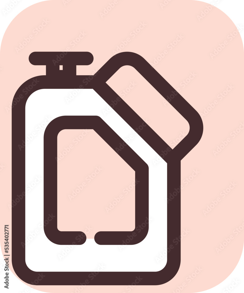 Petrol can, illustration, vector on a white background. Petrol can, illustration, vector on a white background.