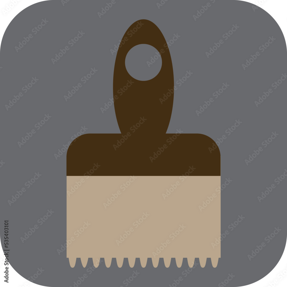 Engineering brush, illustration, vector on a white background. Engineering brush, illustration, vector on a white background.