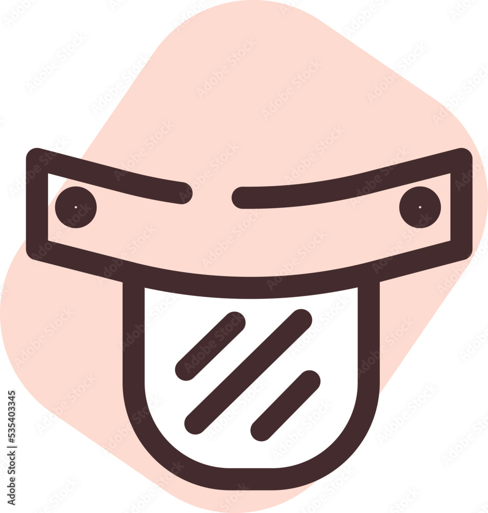 Covid 19 shield, illustration, vector on a white background. Covid 19 shield, illustration, vector on a white background.