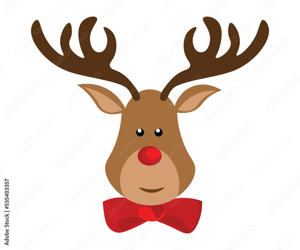 christmas reindeer with sign
