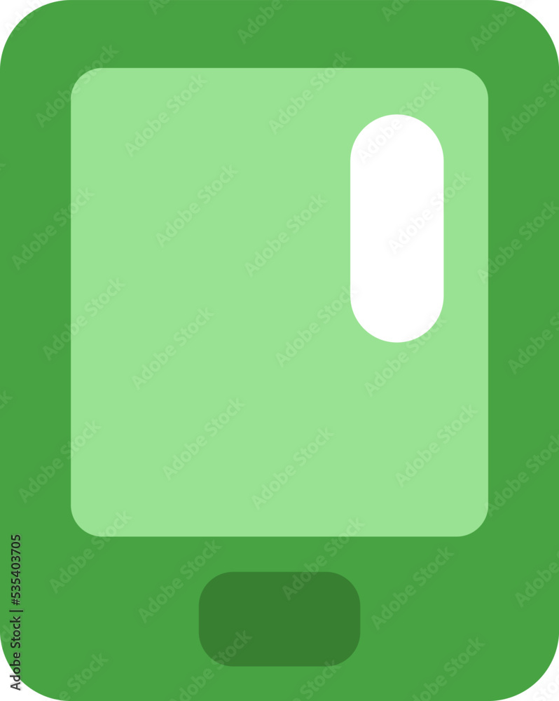Electronic phone device, illustration, vector on a white background.