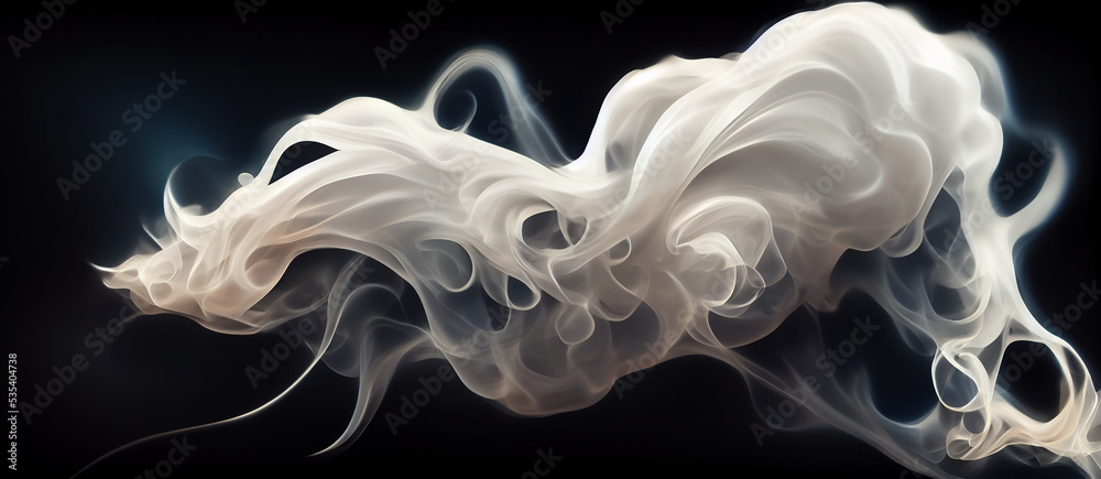 white smoke on black background white smoke on black background