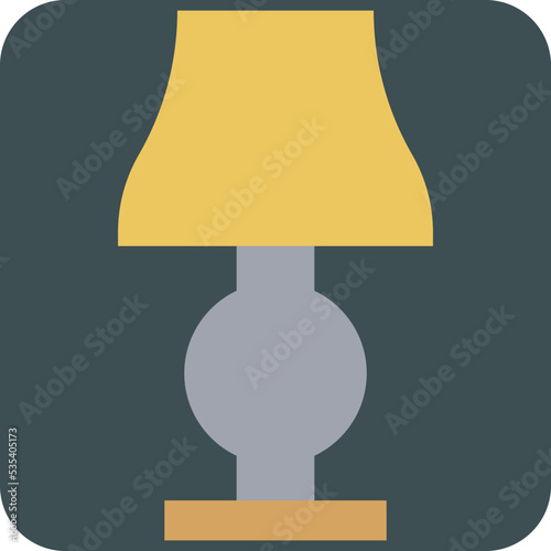 Modern decorative lamp, illustration, vector on a white background.