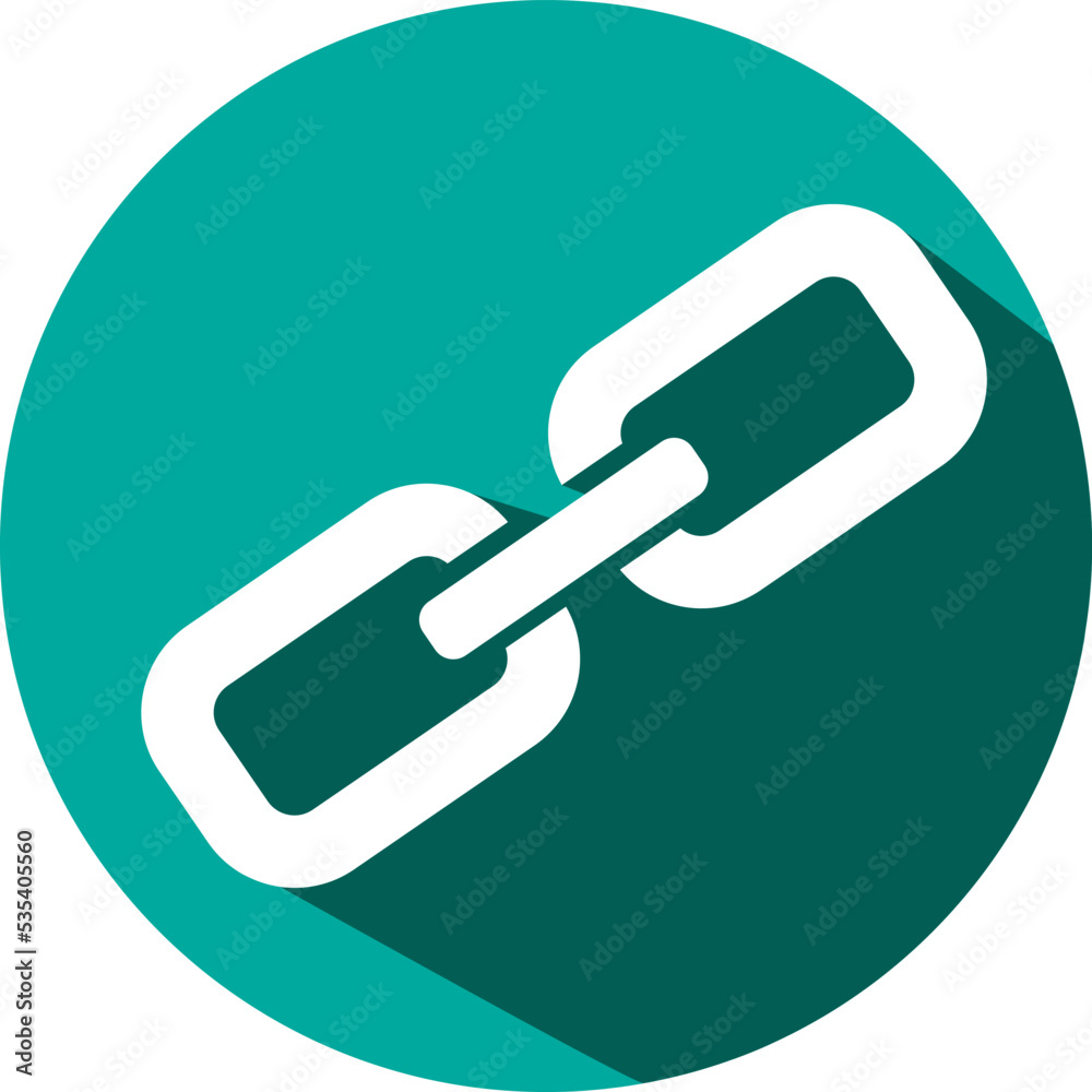 Share link, illustration, vector on a white background. Share link, illustration, vector on a white background.