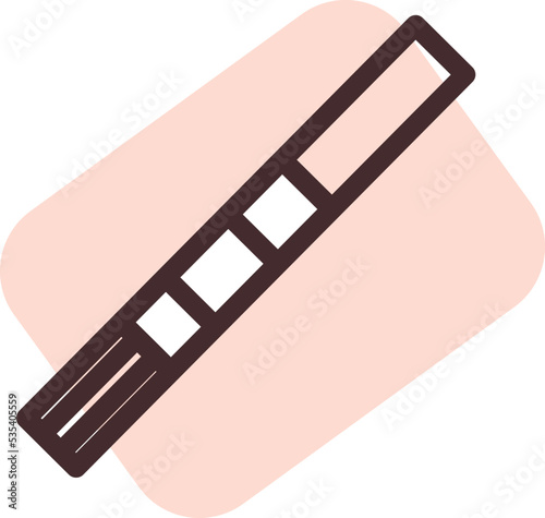 Pregnancy test, illustration, vector on a white background.