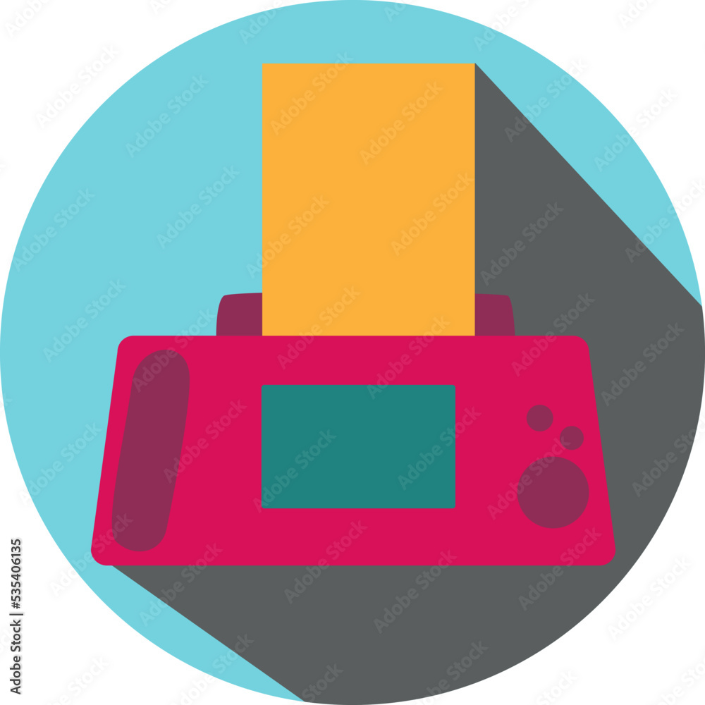 Office fax, illustration, vector on a white background. Office fax, illustration, vector on a white background.