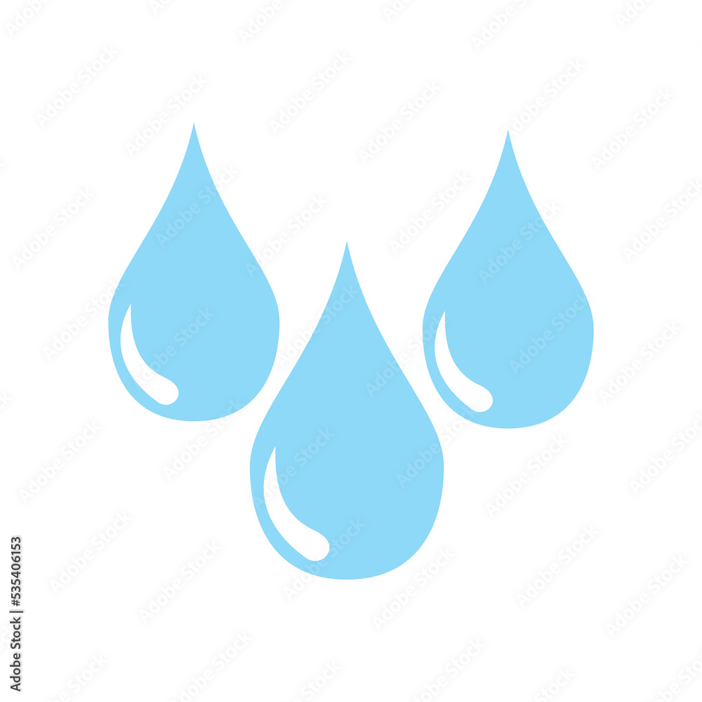 water drop set icon vector symbol