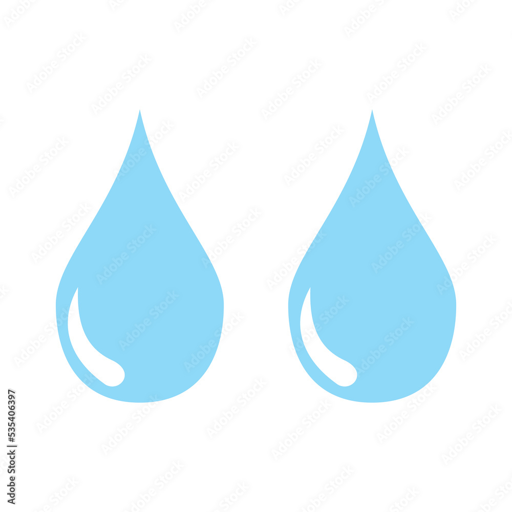 water drop set icon vector symbol water drop set icon vector symbol