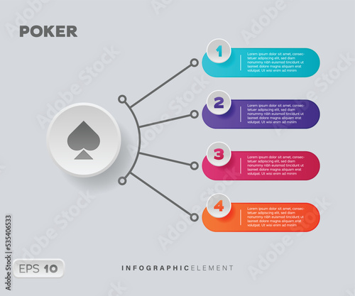 Poker Infographic Element