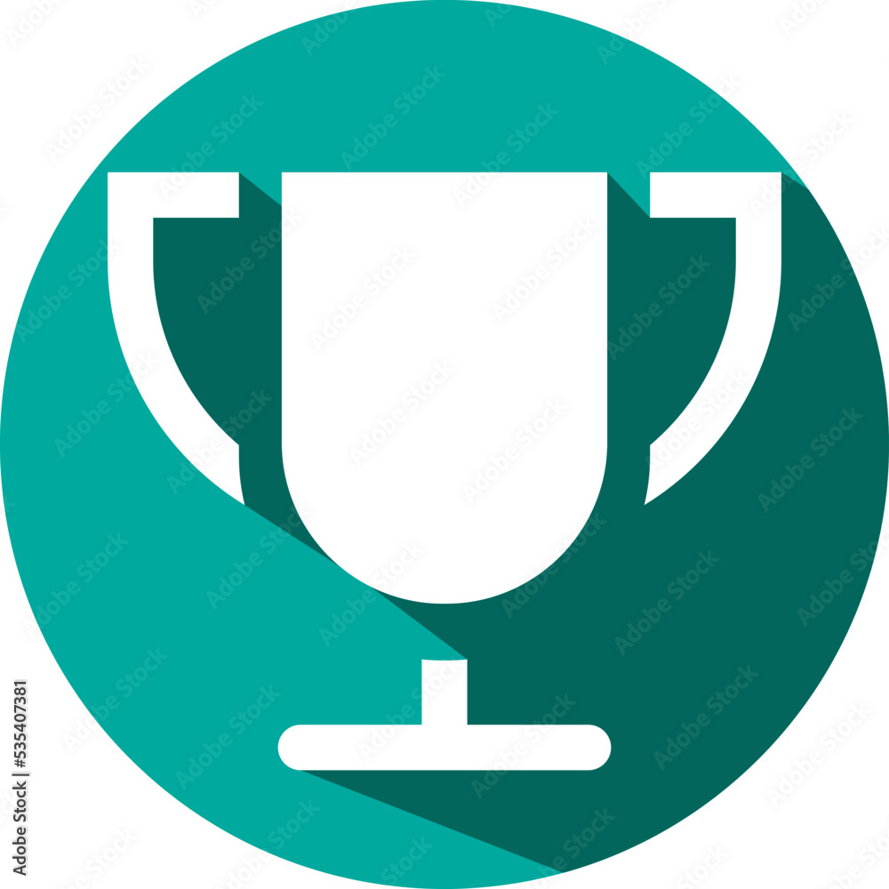 Champion cup, illustration, vector on a white background.