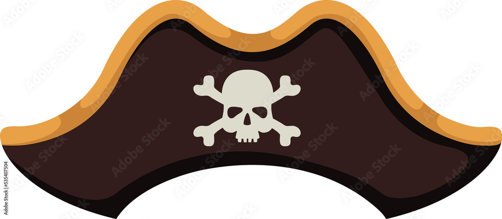 Naklejka premium pirate hat