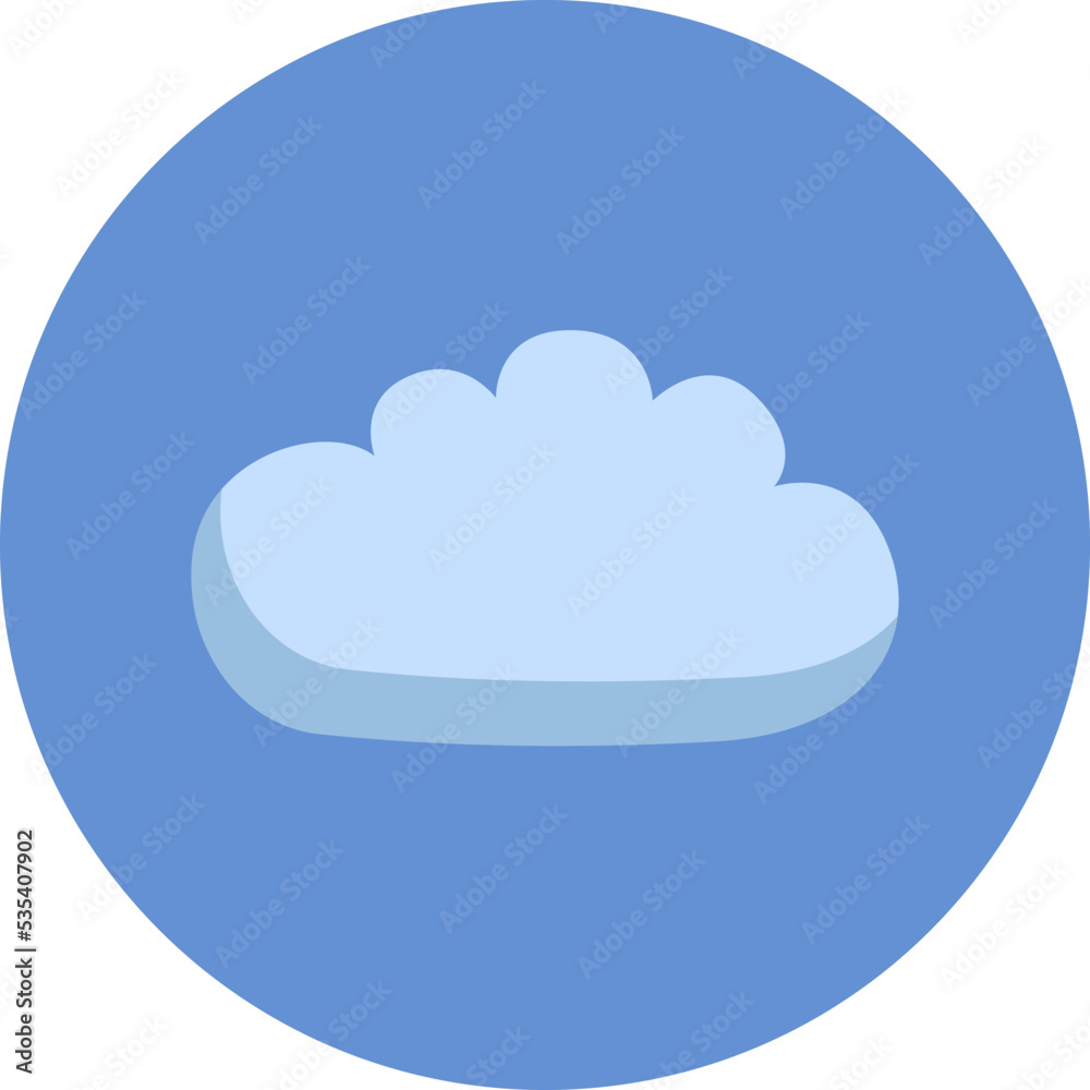 Day cloud, illustration, vector on a white background. Day cloud, illustration, vector on a white background.