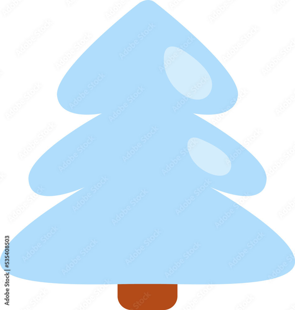 White winter tree, illustration, vector on a white background. White winter tree, illustration, vector on a white background.