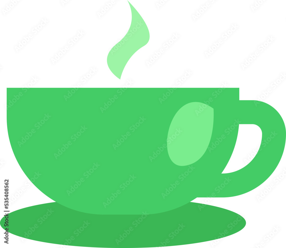 Workplace coffee cup, illustration, vector on a white background. Workplace coffee cup, illustration, vector on a white background.
