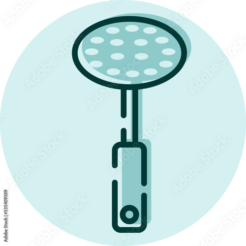 Kitchen masher, illustration, vector on a white background.