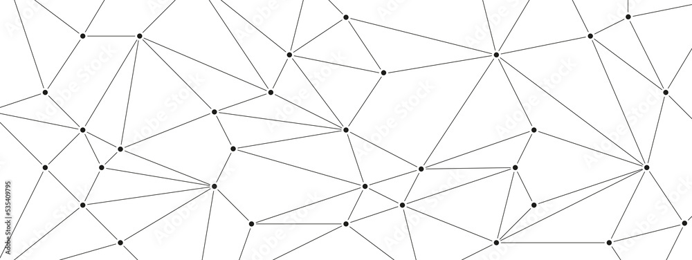 Minimal network connect lines and dots background template. Technology linked global system graphic vector. Minimal network connect lines and dots background template. Technology linked global system graphic vector.