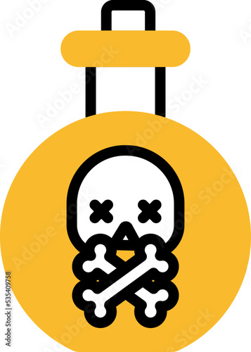 Toxicology doctor, illustration, vector on a white background.