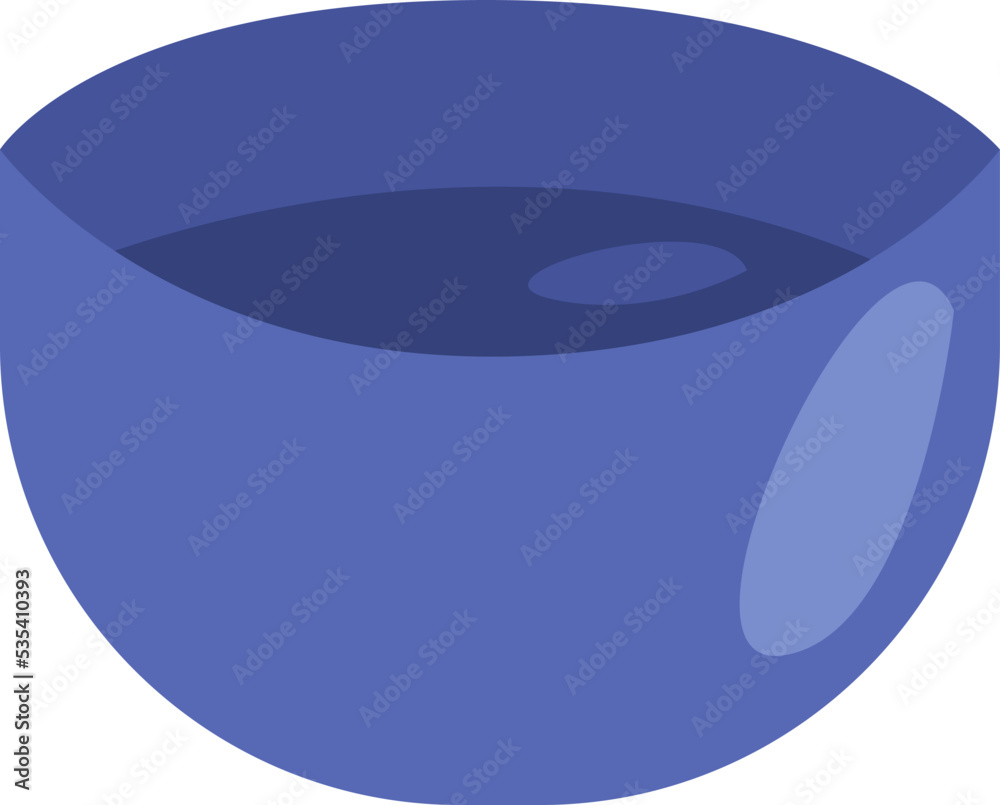 Blue soup, illustration, vector on a white background. Blue soup, illustration, vector on a white background.