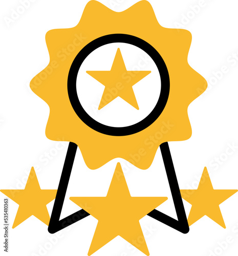Feedback rate reward, illustration, vector on a white background.