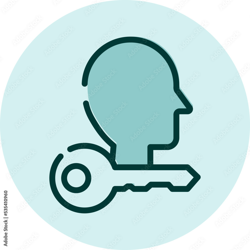 Job keyposition, illustration, vector on a white background.