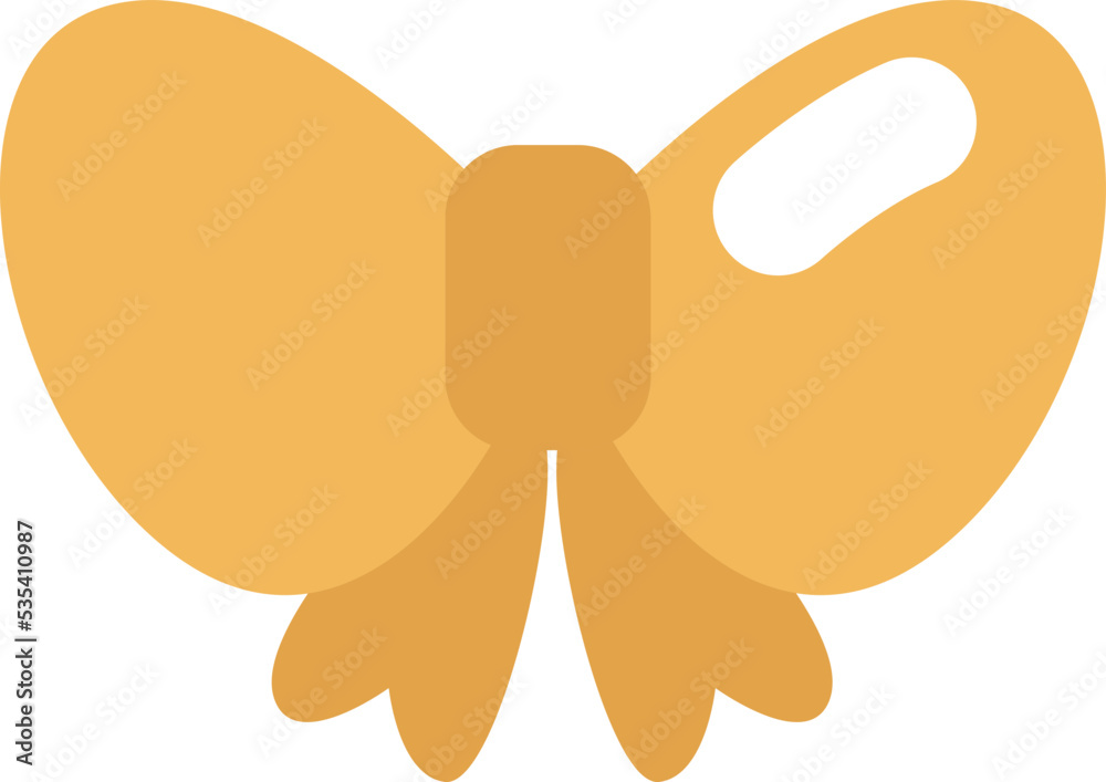 Kindergarten bow, illustration, vector on a white background.
