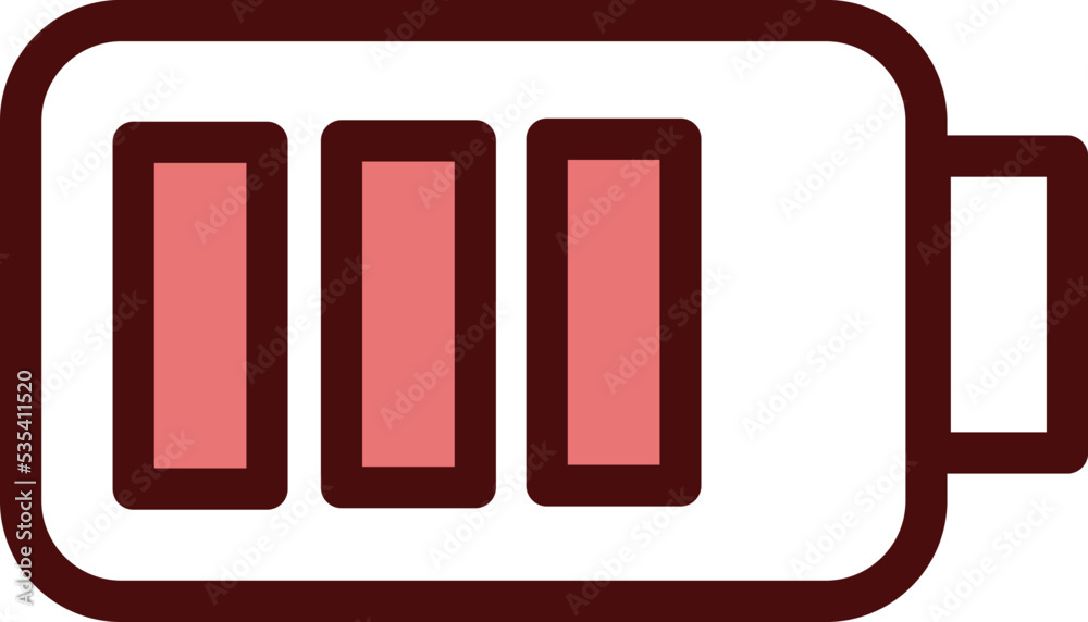 Office charging, illustration, vector on a white background.