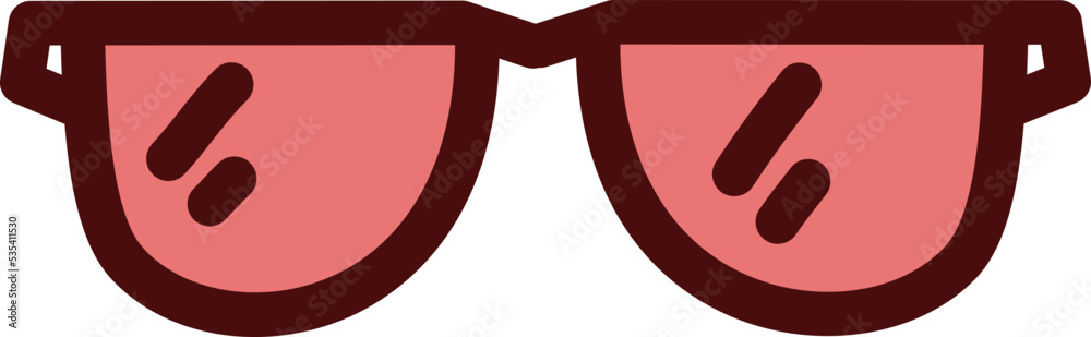 Office glasses, illustration, vector on a white background. Office glasses, illustration, vector on a white background.