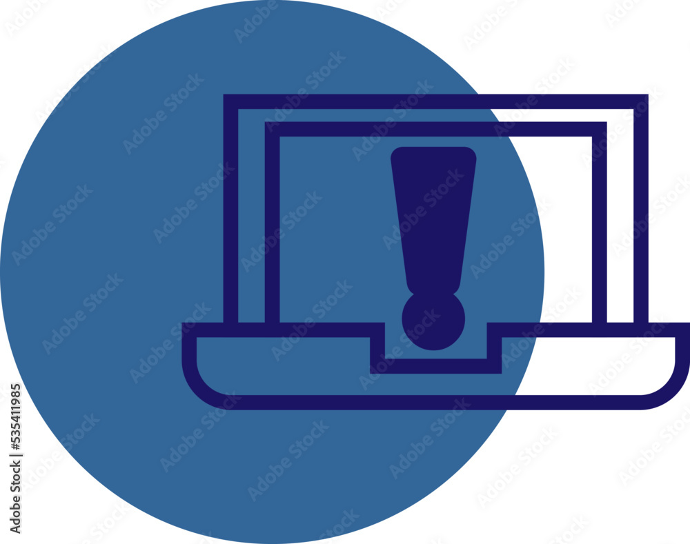 Laptop security, illustration, vector on a white background. Laptop security, illustration, vector on a white background.