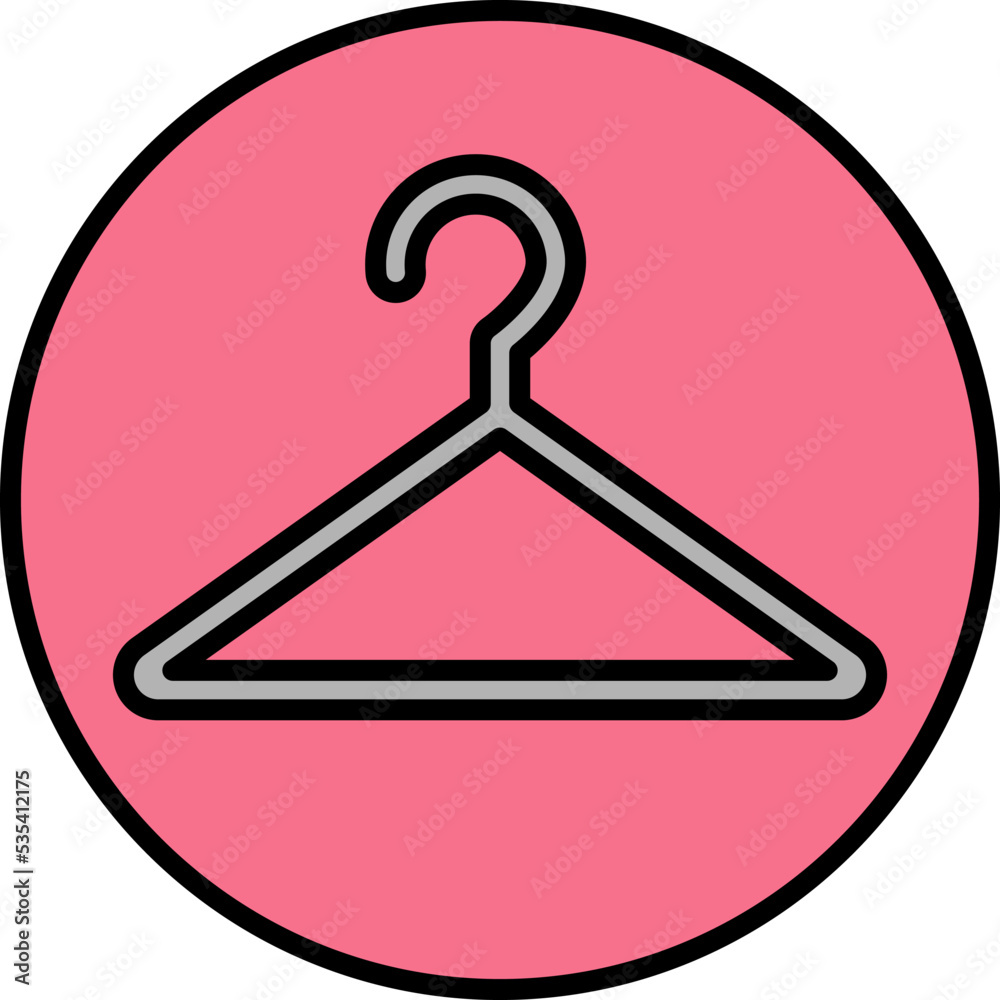 Shopping hanger, illustration, vector on a white background. Shopping hanger, illustration, vector on a white background.