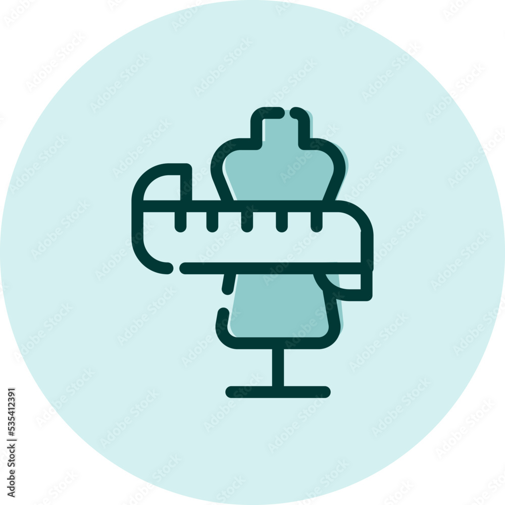 Textile mannequin, illustration, vector on a white background. Textile mannequin, illustration, vector on a white background.