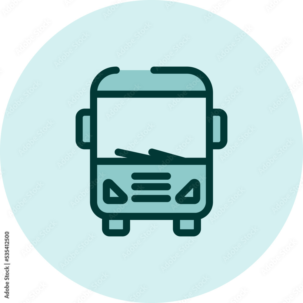 Traveling by bus, illustration, vector on a white background. Traveling by bus, illustration, vector on a white background.