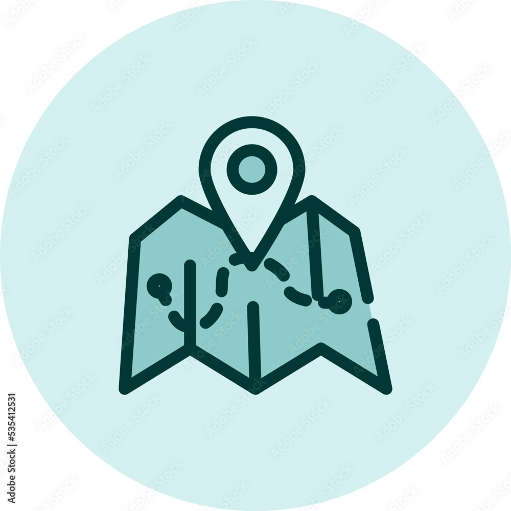 Traveling map, illustration, vector on a white background. Traveling map, illustration, vector on a white background.