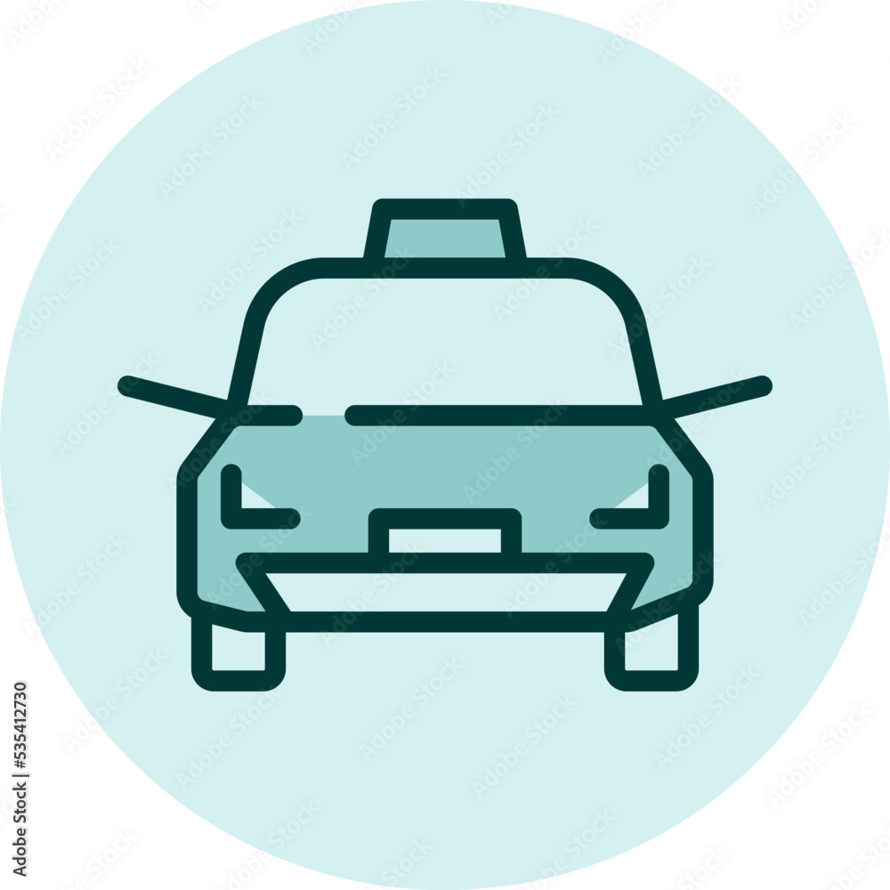 Taxi cab, illustration, vector on a white background. Taxi cab, illustration, vector on a white background.