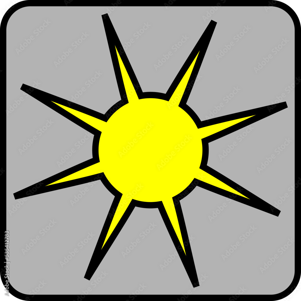 Sunny weather, illustration, vector on a white background. Sunny weather, illustration, vector on a white background.