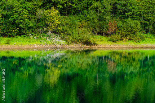 autumn river reflections