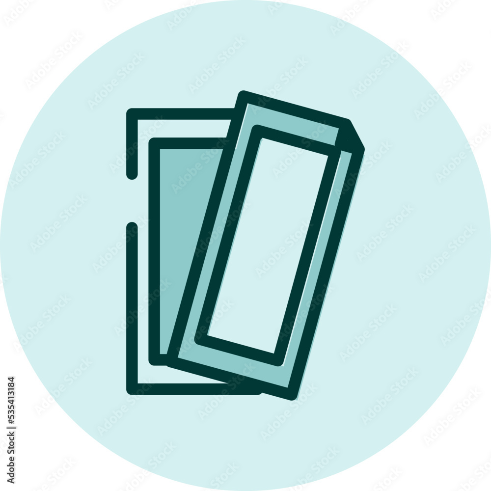 Waxing strips, illustration, vector on a white background. Waxing strips, illustration, vector on a white background.