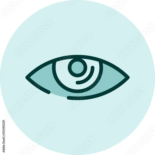 Business vision, illustration, vector on a white background.