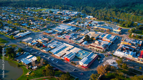 Deniliquin Aerial View CBD Riverina New South Wales NSW
